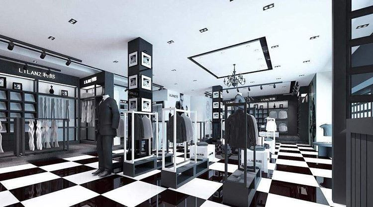How to decorate a small menswear franchise store