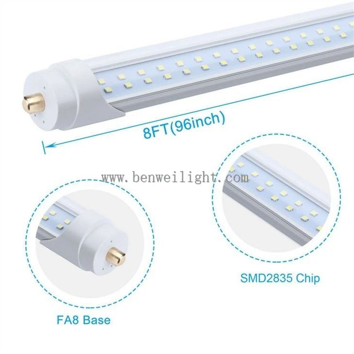 8 foot single pin led tube light