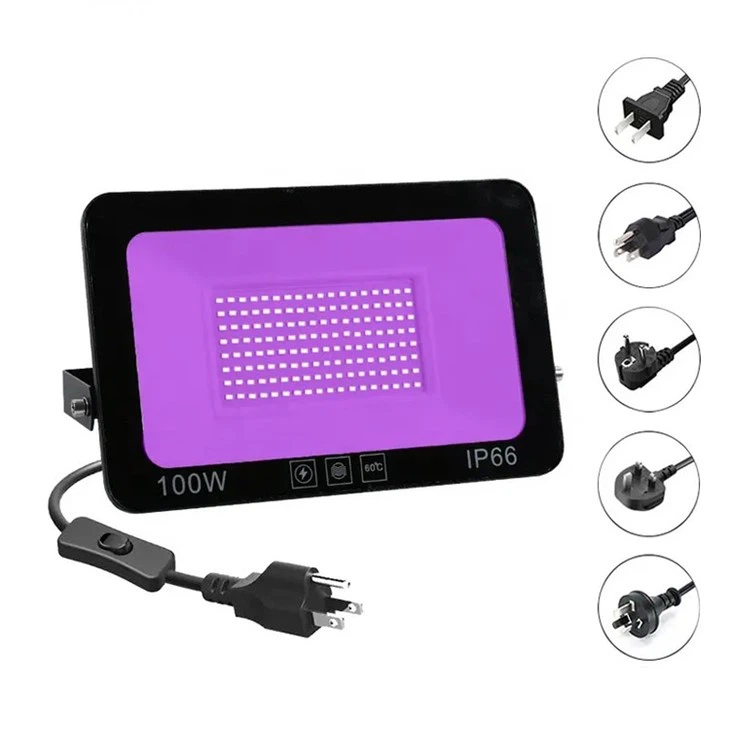 365nm 100W UV-mustat valot