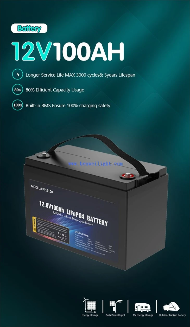 Litium Rv akku 200ah 12v