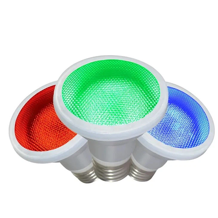 Par20 7w Punainen Sininen Vihreä Valkoinen Led-kohdevalo