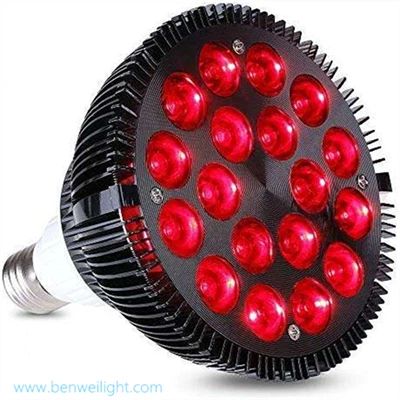 Punainen valohoitolamppu, 54w 18 Led infrapunavalohoitolaite, 660nm punainen ja 850nm