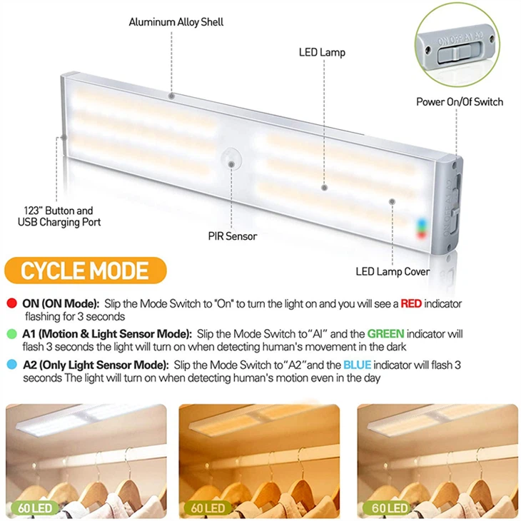 Astronaut Smart Kitchen Light: USB Rechargeable Motion-Sensor Cabinet Lighting best