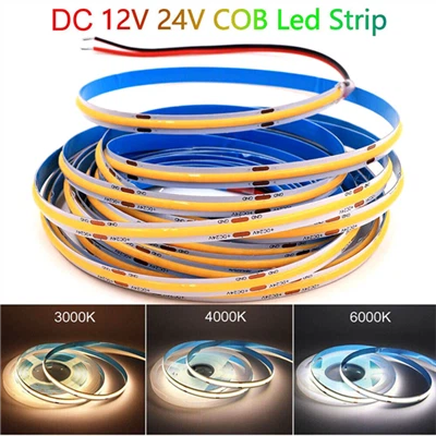5/10 m COB LED-nauhavalot kotiin sisätiloihin