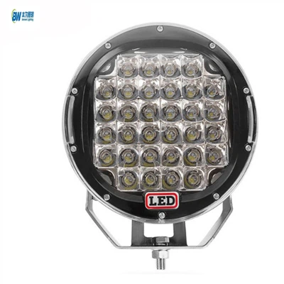 R 96W pyöreä musta LED-pistetyövalo 9 tuumaa