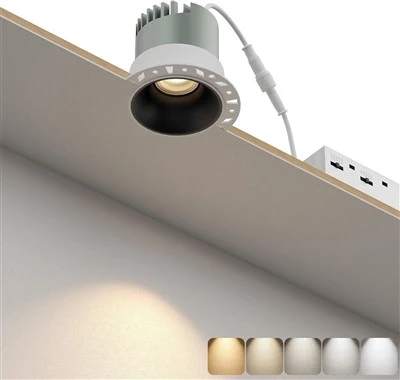LED pyöreä upotettu valaisin 5 CCT 2700K-6000K