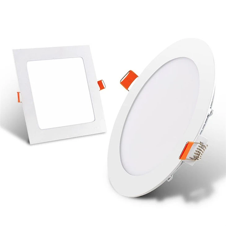 Ultraohut LED-paneelivalo, neliönmuotoinen pyöreä